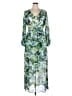 Nine West 100% Polyester Tropical Green Casual Dress Size 14 - photo 1