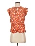 Chenault Orange Sleeveless Blouse Size S - photo 1