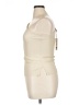 Helmut Lang 100% Leather Ivory Short Sleeve Top Size L - photo 5