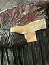 MICHAEL Michael Kors 100% Polyester Metallic Silver Formal Skirt Size S - photo 4