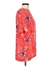 Jaclyn Smith 100% Rayon Floral Red Short Sleeve Blouse Size XL - photo 4