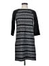 Ann Taylor LOFT Chevron-herringbone Gray Casual Dress Size S - photo 1
