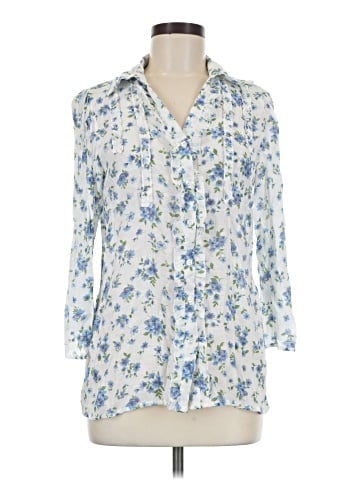 Indigo Rose 3/4 Sleeve Blouse (view 1)