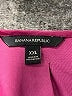 Banana Republic 100% Polyester Solid Pink Short Sleeve Blouse Size XXL - photo 7