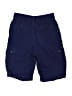 Lands' End 100% Cotton Solid Blue Cargo Shorts Size 10 - 12 - photo 2