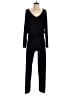 Tart 100% Rayon Solid Black Jumpsuit Size S - photo 1