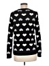 Charter Club Hearts Black Pullover Sweater Size M - photo 2