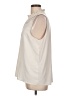 Ann Taylor Ivory Sleeveless Button-Down Shirt Size L - photo 5