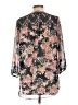 Zac & Rachel 100% Polyester Black 3/4 Sleeve Blouse Size L - photo 2