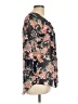 Zac & Rachel 100% Polyester Black 3/4 Sleeve Blouse Size L - photo 4