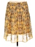 Max Studio 100% Polyester Paisley Yellow Casual Skirt Size L - photo 2