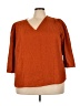 Calvin Klein 100% Polyester Orange 3/4 Sleeve Blouse Size 3X - photo 1