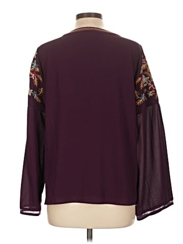 Skies Are Blue Long Sleeve Blouse (view 2)