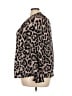 Suzanne Betro 100% Polyester Animal Print Brown Long Sleeve Blouse Size 24 - photo 5