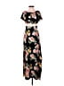 Shein 100% Polyester Floral Black Casual Dress Size XS - photo 1