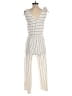 Roolee Stripes Ivory White Jumpsuit Size S - photo 2