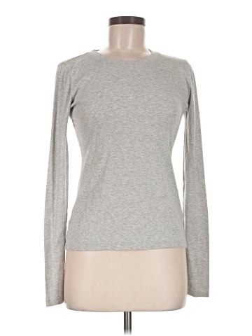 Madewell Fine Ribbed Crewneck Long-Sleeve Tee (view 1)