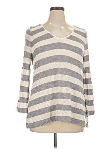 White House Black Market 3/4 Sleeve T-Shirt (view 1)