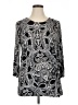 Cocomo Paisley Silver 3/4 Sleeve Blouse Size XL - photo 1