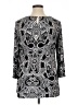 Cocomo Paisley Silver 3/4 Sleeve Blouse Size XL - photo 2