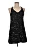 Eileen Fisher 100% Polyester Stars Black Cocktail Dress Size M - photo 1