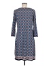 Max Studio Print Blue Casual Dress Size M - photo 2