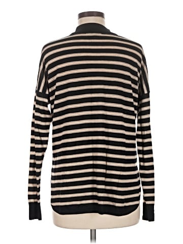 Madewell Mockneck Boxy Pullover Sweater in Stripe (view 2)