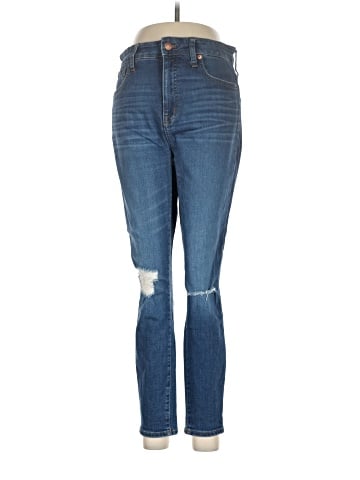 Madewell Curvy High-Rise Skinny Crop Jeans in Delmar Wash: Eco Edition (view 1)