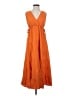 Max Studio 100% Polyester Orange Casual Dress Size S - photo 1