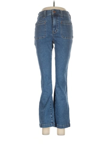 Madewell Kick Out Crop Jeans in Elkton Wash: Patch Pocket Edition (view 1)