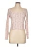 Pink Rose Pink Long Sleeve Top Size L - photo 1