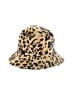 Zimmermann 100% Linen Animal Print Tan Sun Hat One size - photo 1