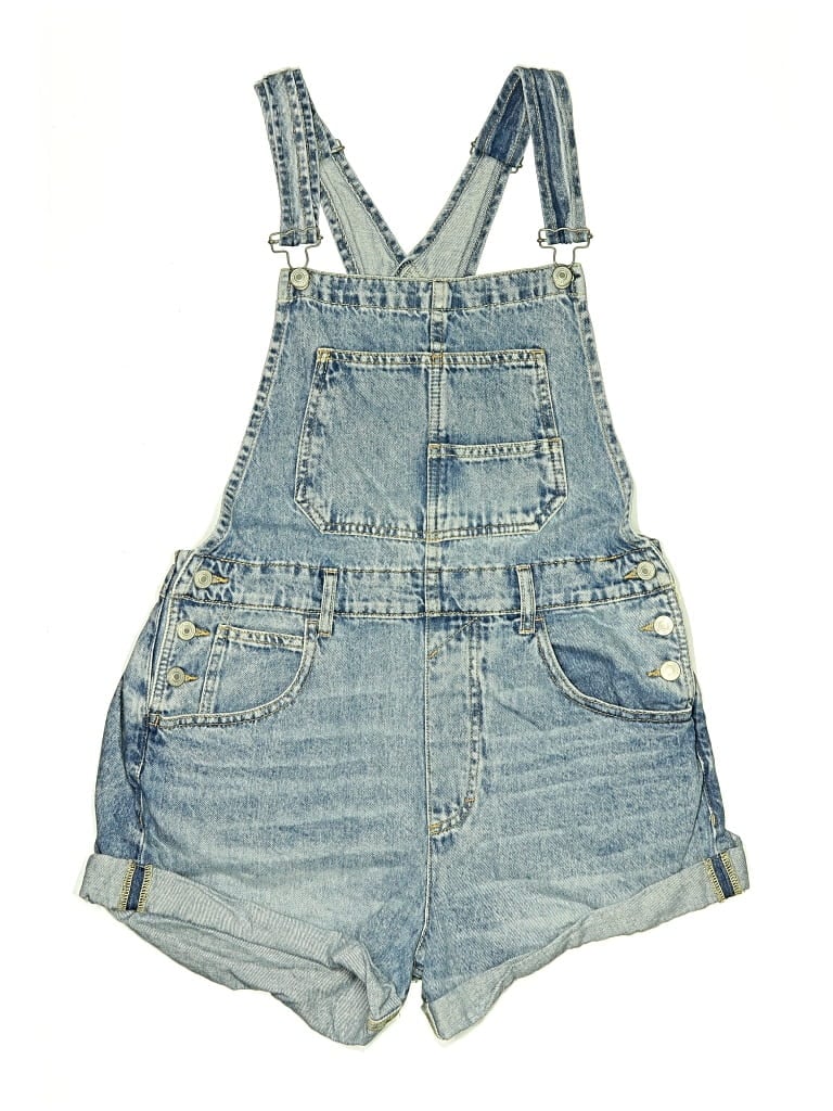 Pre-owned We The Free Overall Shorts In Blue