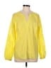 Talbots 100% Cotton Yellow Long Sleeve Blouse Size M - photo 1
