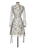 Sam Edelman 100% Polyester Animal Print Silver Cocktail Dress Size 2 - photo 2