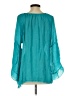Robert Louis Teal 3/4 Sleeve Blouse Size M - photo 2