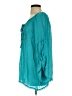 Robert Louis Teal 3/4 Sleeve Blouse Size M - photo 5