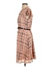 Elle 100% Polyester Plaid Tan Casual Dress Size S - photo 5
