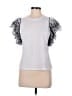Veronica Beard Silver Short Sleeve Top Size M - photo 1