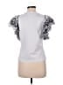 Veronica Beard Silver Short Sleeve Top Size M - photo 2
