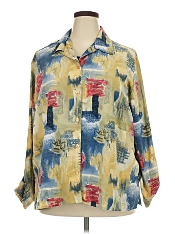 Notations Long Sleeve Button-Down Shirt (view 1)