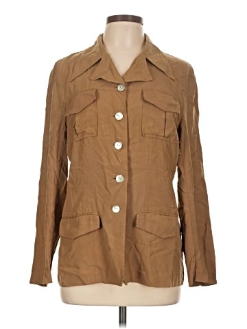 Halston 3/4 Sleeve Button-Down Shirt (view 1)