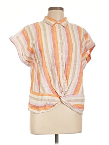 Lou & Grey for LOFT Short Sleeve Blouse (view 1)