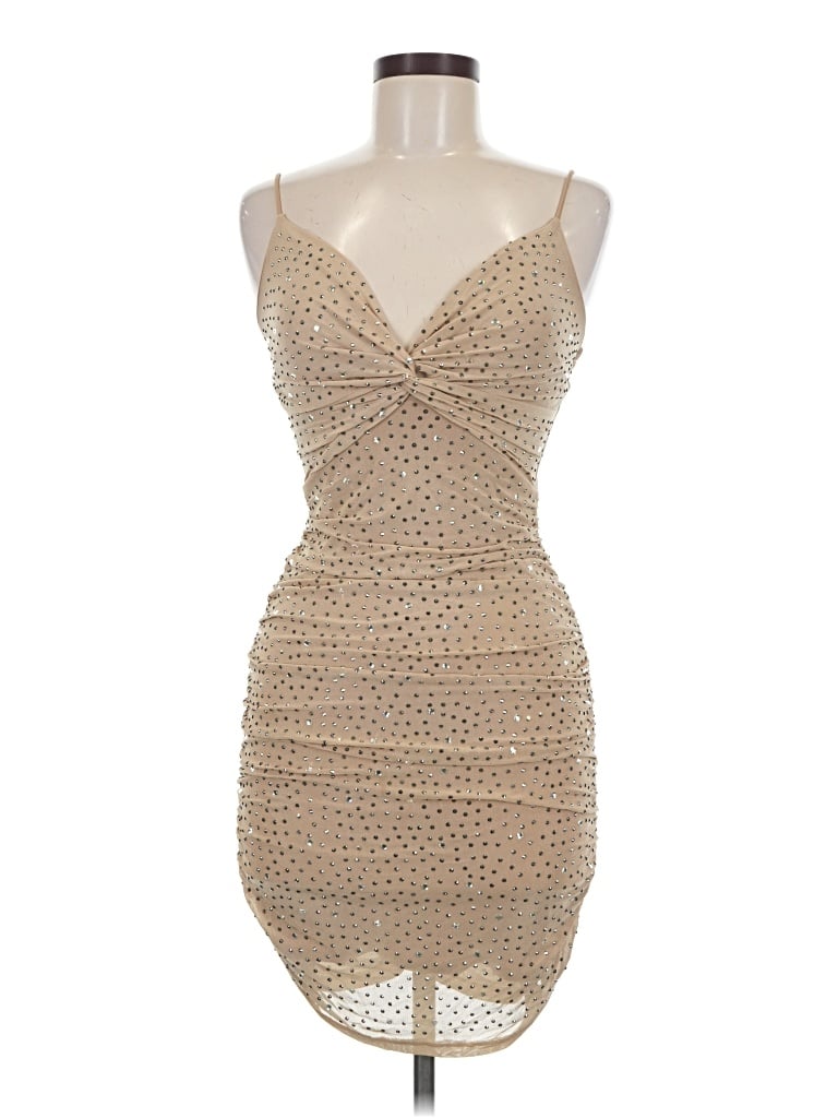 Pre-owned Windsor Cocktail Dress In Tan