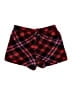 Maurices 100% Polyester Plaid Red Shorts Size L - photo 2