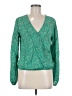 Sienna Sky 100% Polyester Green Long Sleeve Blouse Size M - photo 1