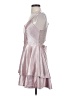 B. Darlin 100% Polyester Metallic Silver Cocktail Dress Size 5 - 6 - photo 5