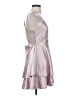 B. Darlin 100% Polyester Metallic Silver Cocktail Dress Size 5 - 6 - photo 4
