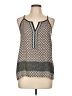 Collective Concepts 100% Polyester Tan Sleeveless Blouse Size L - photo 1