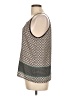 Collective Concepts 100% Polyester Tan Sleeveless Blouse Size L - photo 5